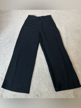 *SOLD* H&M Linen-Blend Wide Leg Pants